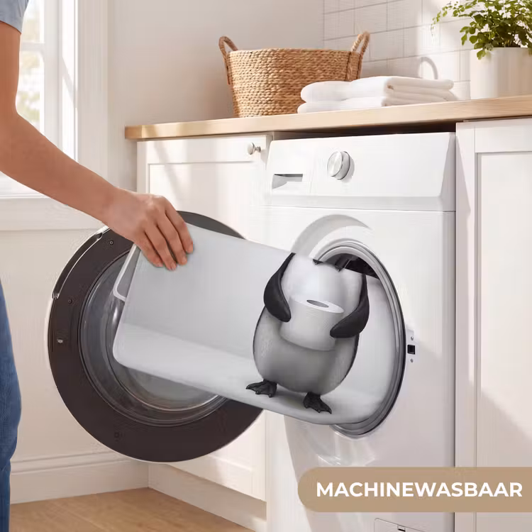 WC Mat - Pinguïn - WC rol - Wit — 5