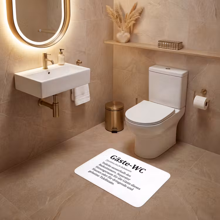 WC Mat - Quote - Definitie - Gäste-wc - Wit — 4