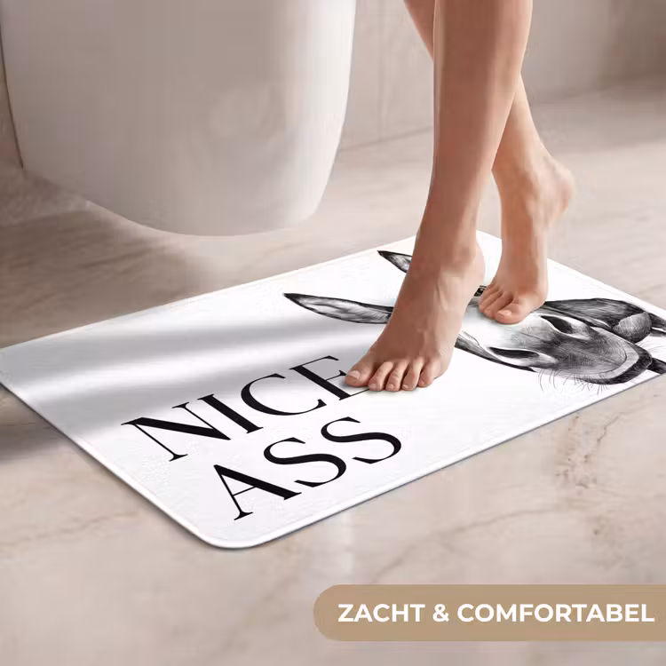 WC Mat - Quote - Ezel - Dieren - Nice ass - Spreuken — 7