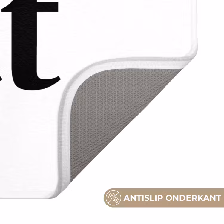 WC Mat - Quote - Nice butt - Wit - Spreuken — 3