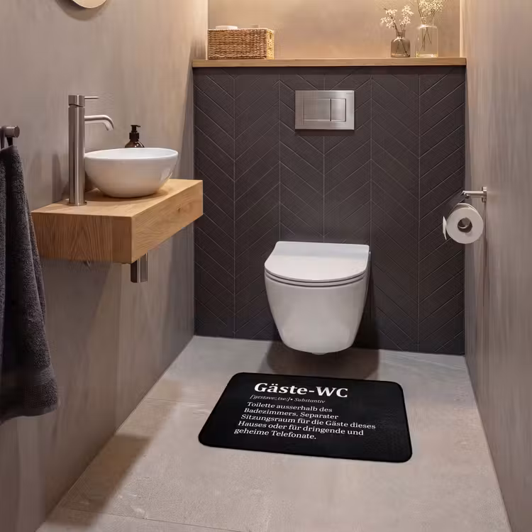 WC Mat - Quotes - Gäste-wc - Definitie - Zwart - Spreuk — 2