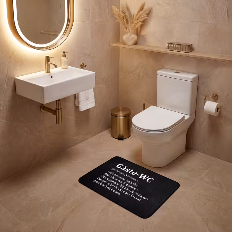 WC Mat - Quotes - Gäste-wc - Definitie - Zwart - Spreuk — 4
