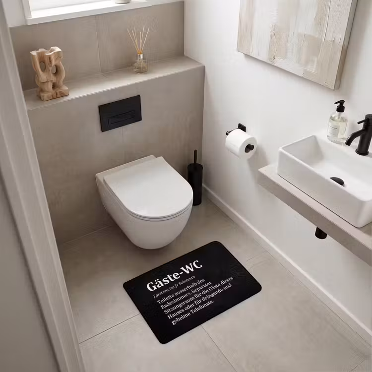 WC Mat - Quotes - Gäste-wc - Definitie - Zwart - Spreuk — 6