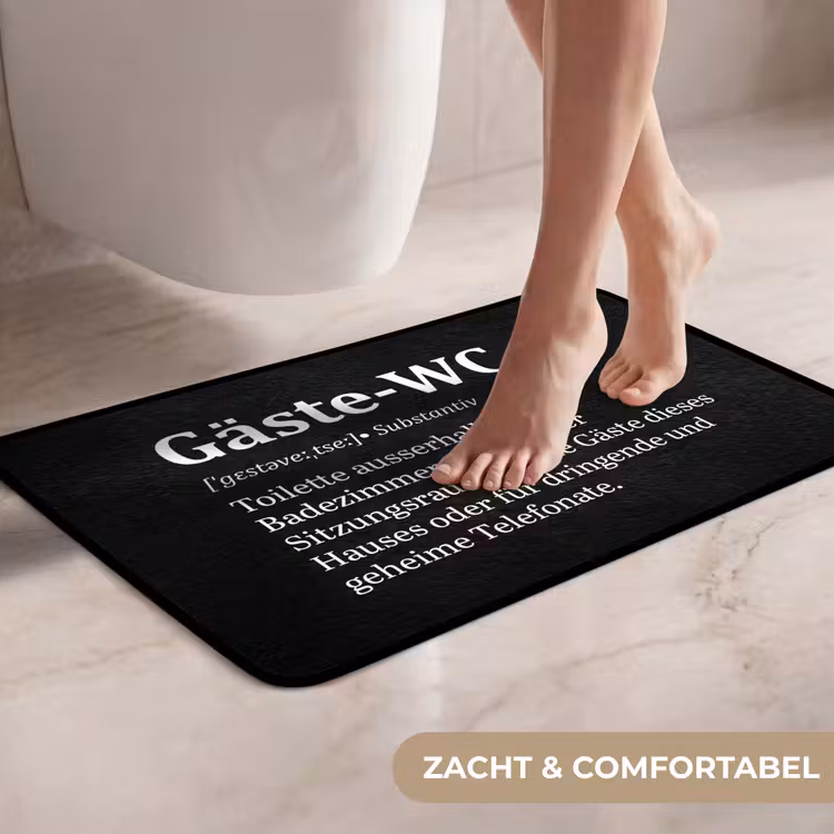 WC Mat - Quotes - Gäste-wc - Definitie - Zwart - Spreuk — 7