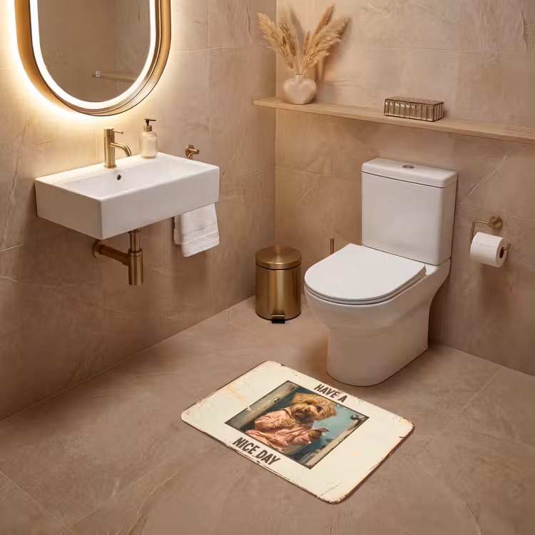 WC Mat - Quotes - Hond - Have a nice day - Vintage - Spreuk — 4