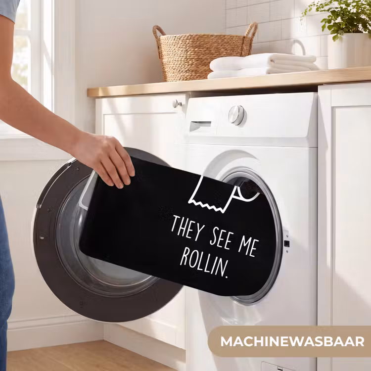 WC Mat - Quotes - WC papier - They see me rollin - Zwart - Spreuken — 5