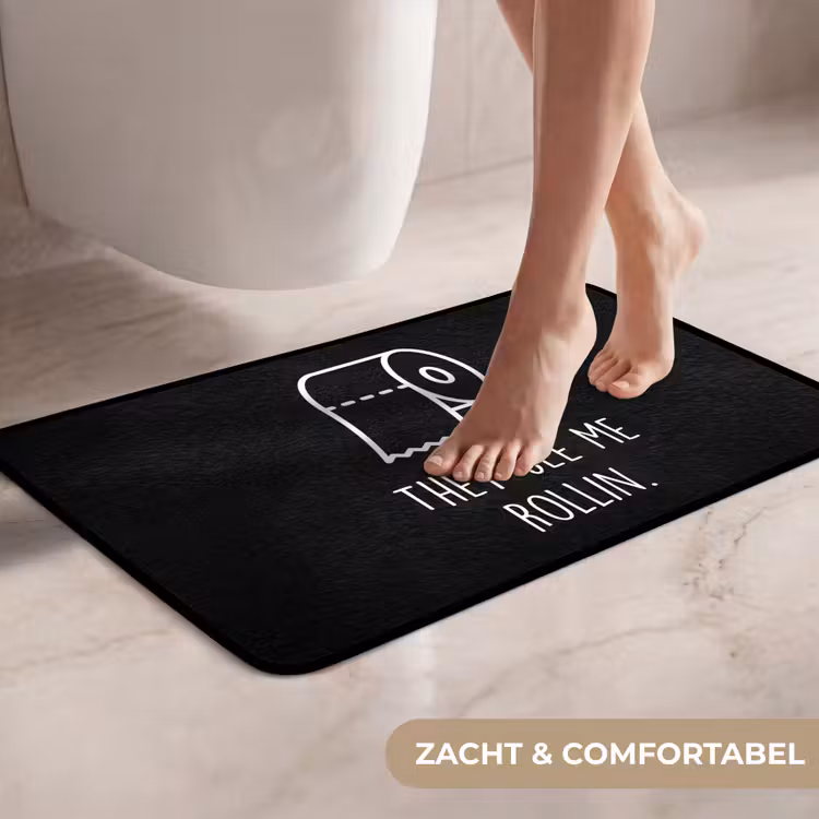 WC Mat - Quotes - WC papier - They see me rollin - Zwart - Spreuken — 7