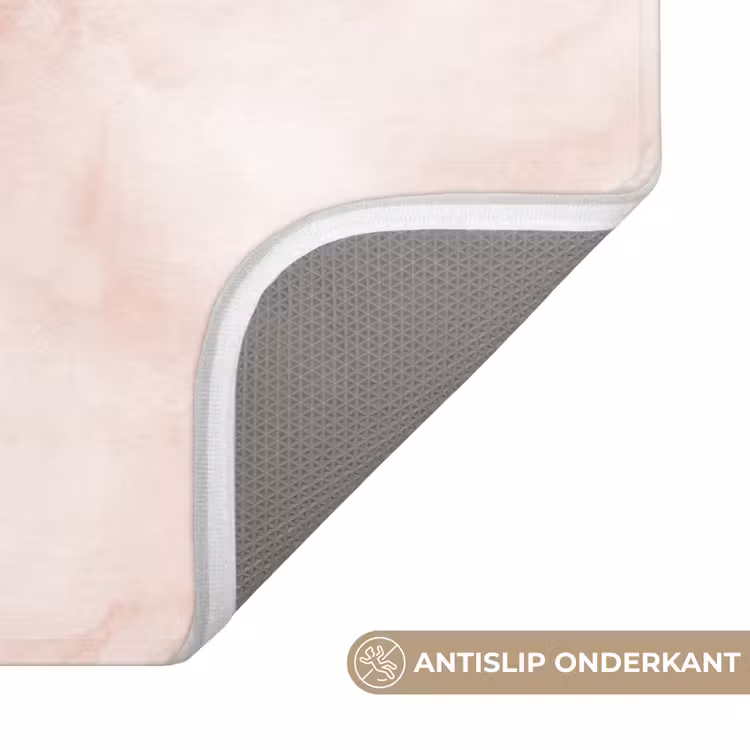 WC Mat - Roze - Marmer - Crème — 3
