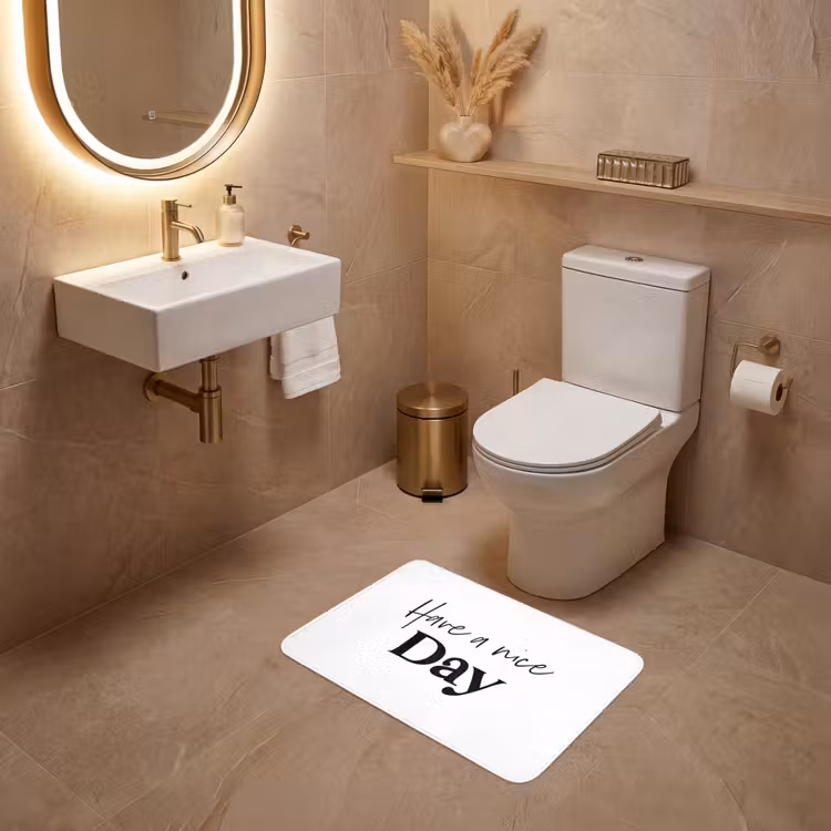 WC Mat - Spreuken - Have a nice day - Wit - Quote — 4