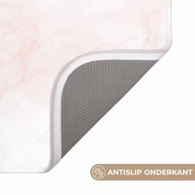 WC Mat - Wolkenstructuur - Roze - Marmer — 3