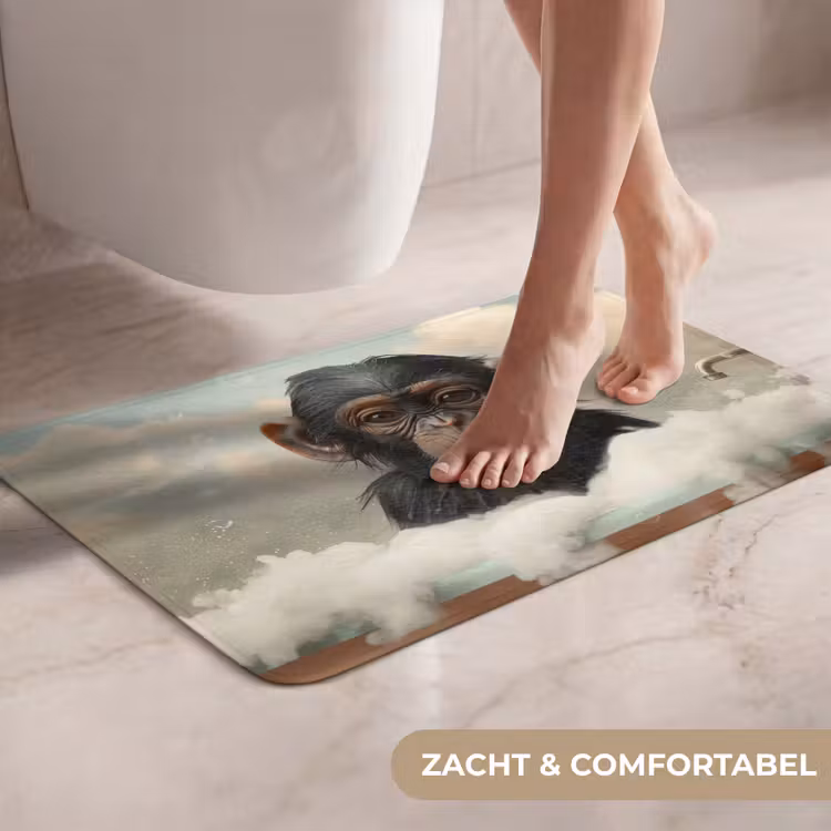 WC Mat - Aap - Dieren - Bad - Schuim — 7