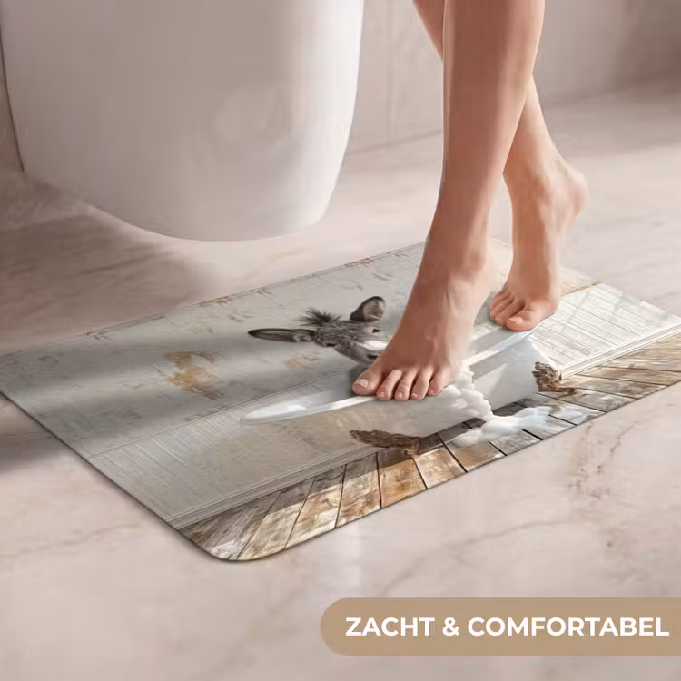 WC Mat - Ezel - Dieren - Badkuip - Schuim — 7