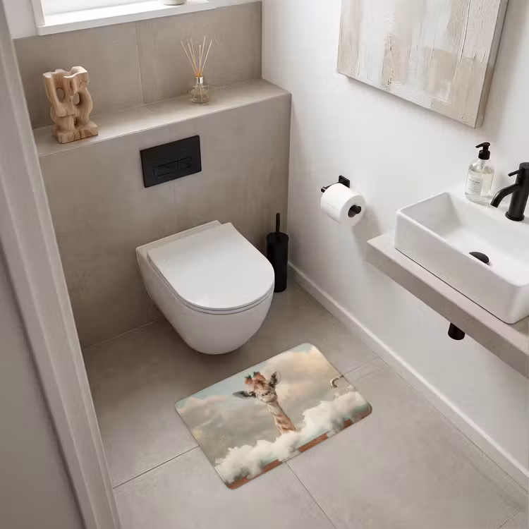 WC Mat - Giraffe - Wilde dieren - Bad -  Schuim — 6