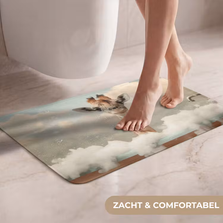 WC Mat - Giraffe - Wilde dieren - Bad -  Schuim — 7