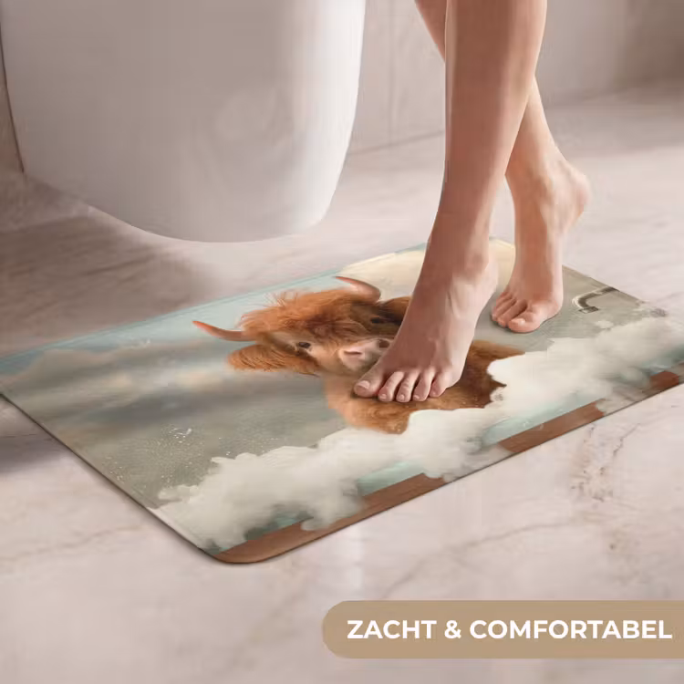 WC Mat - Schotse hooglander - Bad - Schuim - Koe — 7