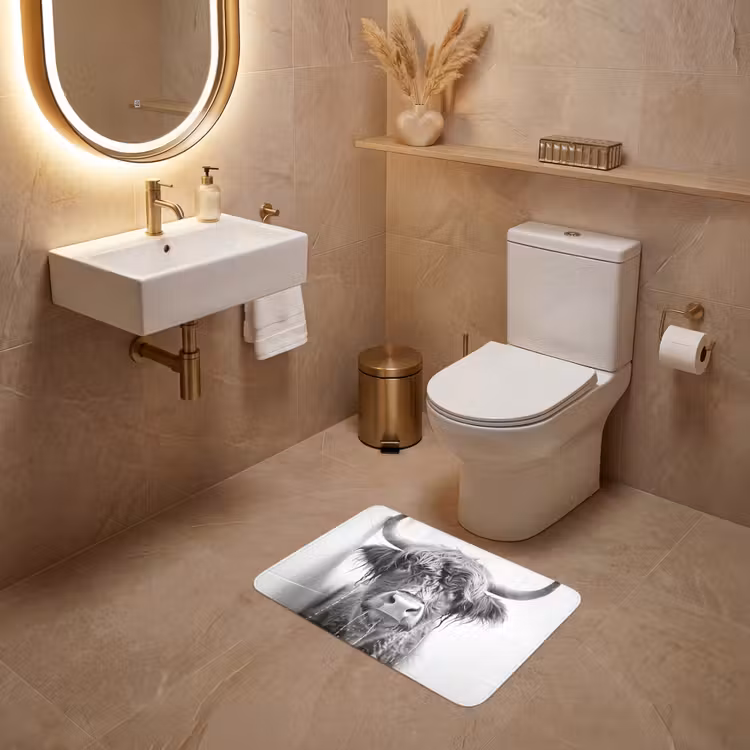 WC Mat - Schotse Hooglander - Dier - Douche - Humor — 4