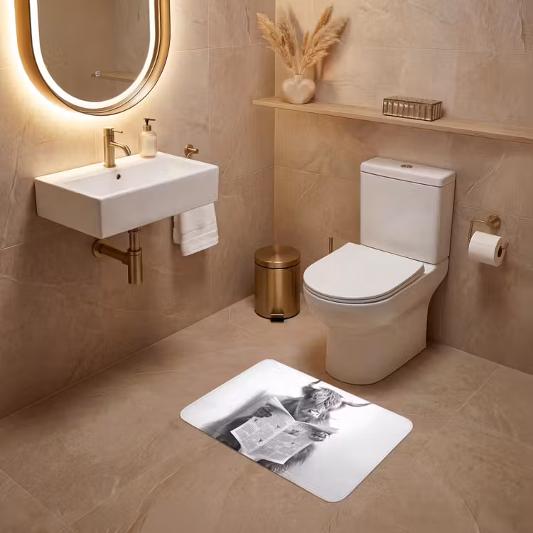 WC Mat - Schotse Hooglander - Dier - Krant - WC — 4