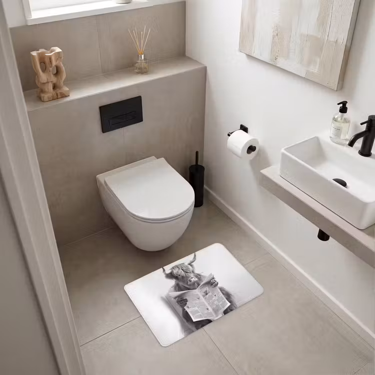 WC Mat - Schotse Hooglander - Dier - Krant - WC — 6