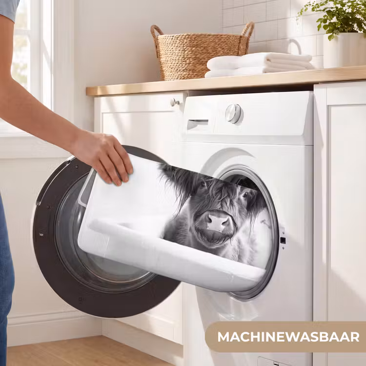 WC Mat - Schotse Hooglander - Koe - Bad - Zwart wit — 5