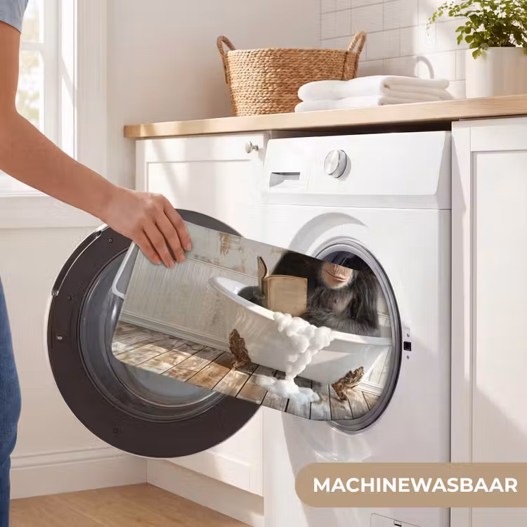 WC Mat - Vintage - Aap - Badkuip - Schuim - Dier — 5