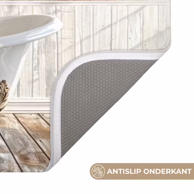 WC Mat - Vintage - Olifant - Badkuip - Schuim - Wilde dieren — 3