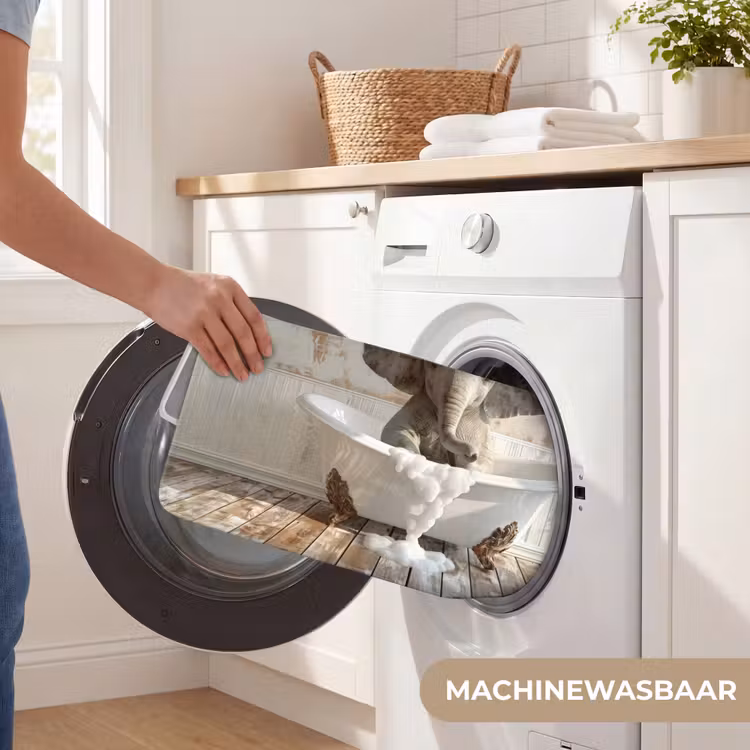 WC Mat - Vintage - Olifant - Badkuip - Schuim - Wilde dieren — 5