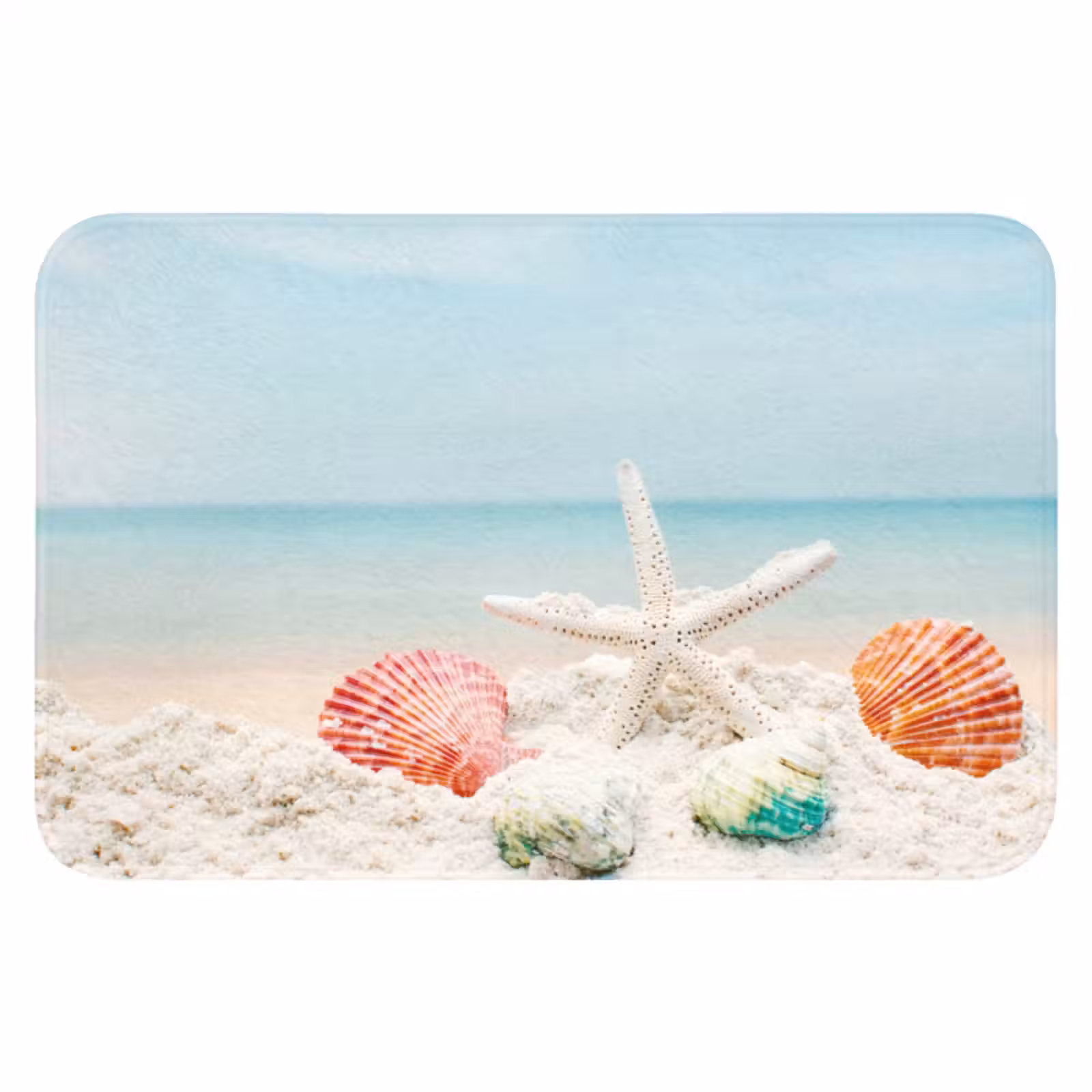 WC Mat - Strand - Zeester - Schelpen - Zee — 1