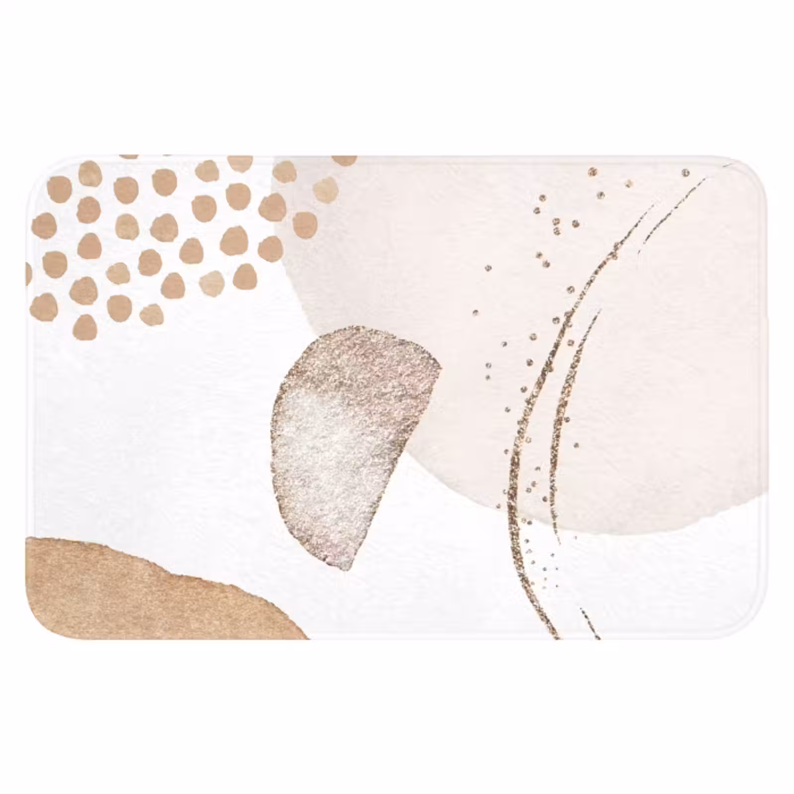 WC Mat - Watercolor - Pastel - Beige - Abstract - Modern — 1