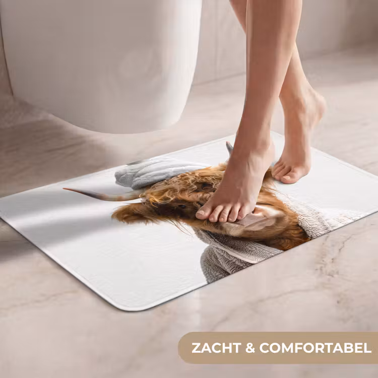 WC Mat - Schotse hooglander - Badjas - Koe - Dieren — 7