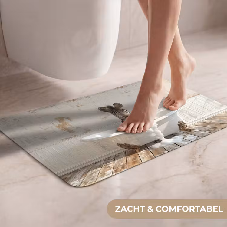 WC Mat - Vintage - Zebra - Wilde dieren - Badkuip — 7