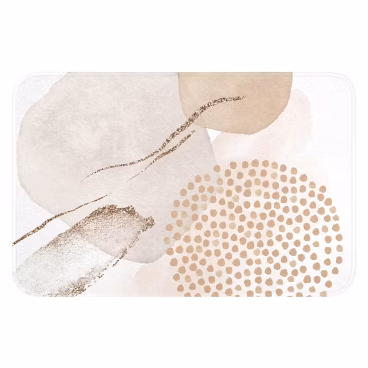 WC Mat - Watercolor - Beige - Pastel - Modern - Abstract — 1