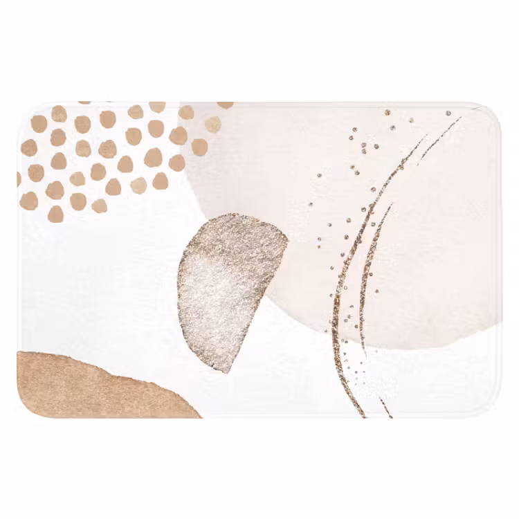 WC Mat - Watercolor - Pastel - Beige - Abstract - Modern — 1