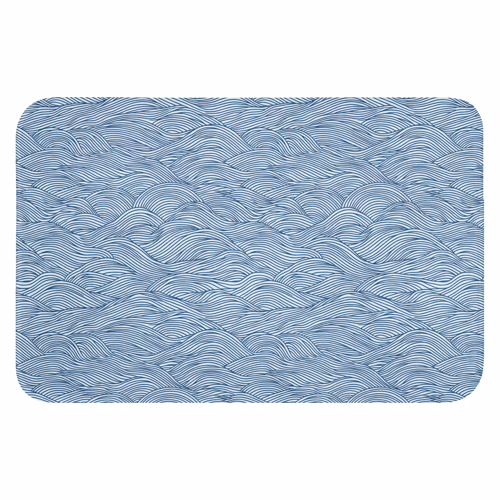 WC Mat - Golven - Ritmisch - Blauw — 1