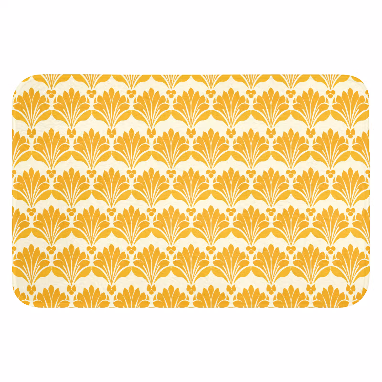 WC Mat - Patroon - Motief - Geel — 1