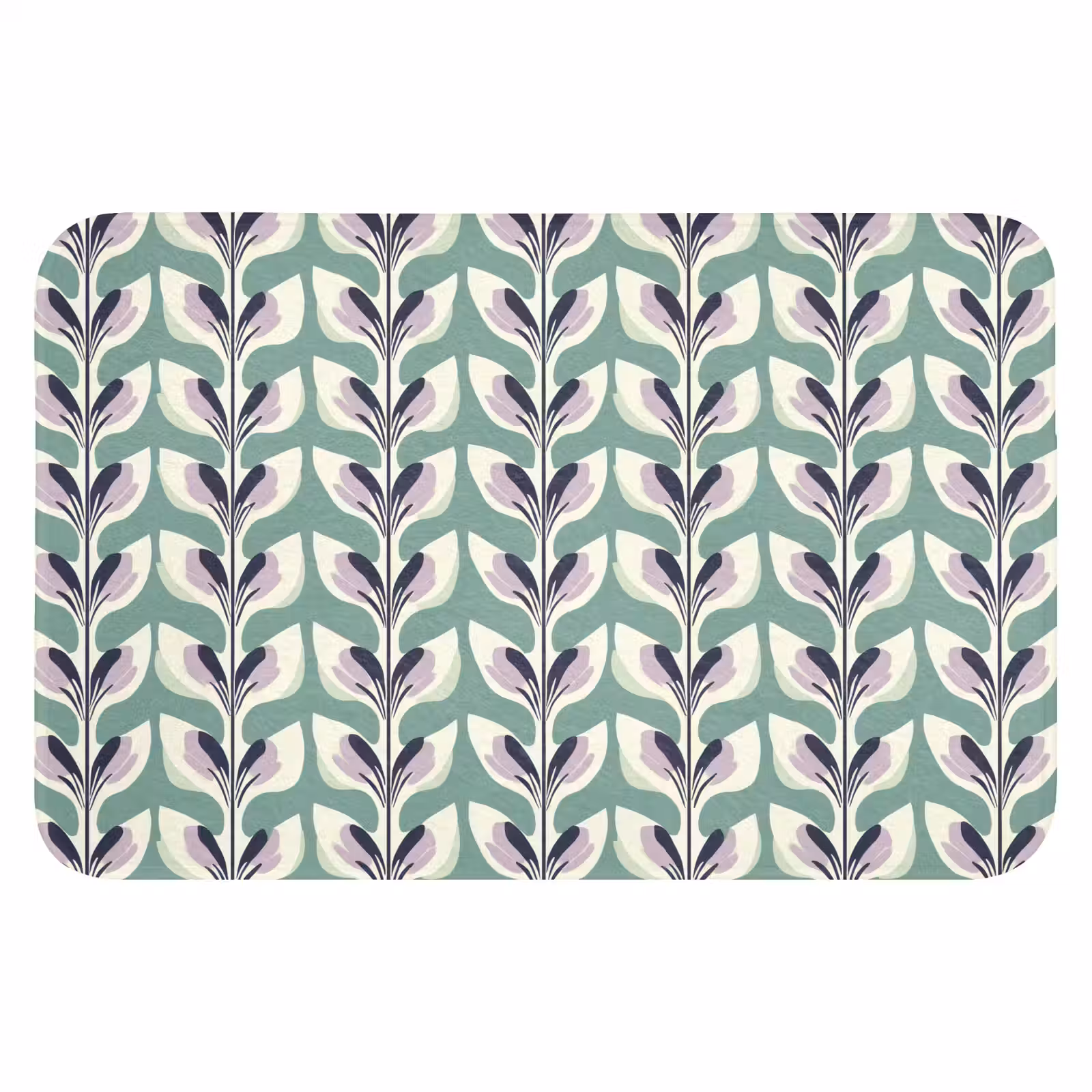 WC Mat - Retro - Modern - Groen — 1