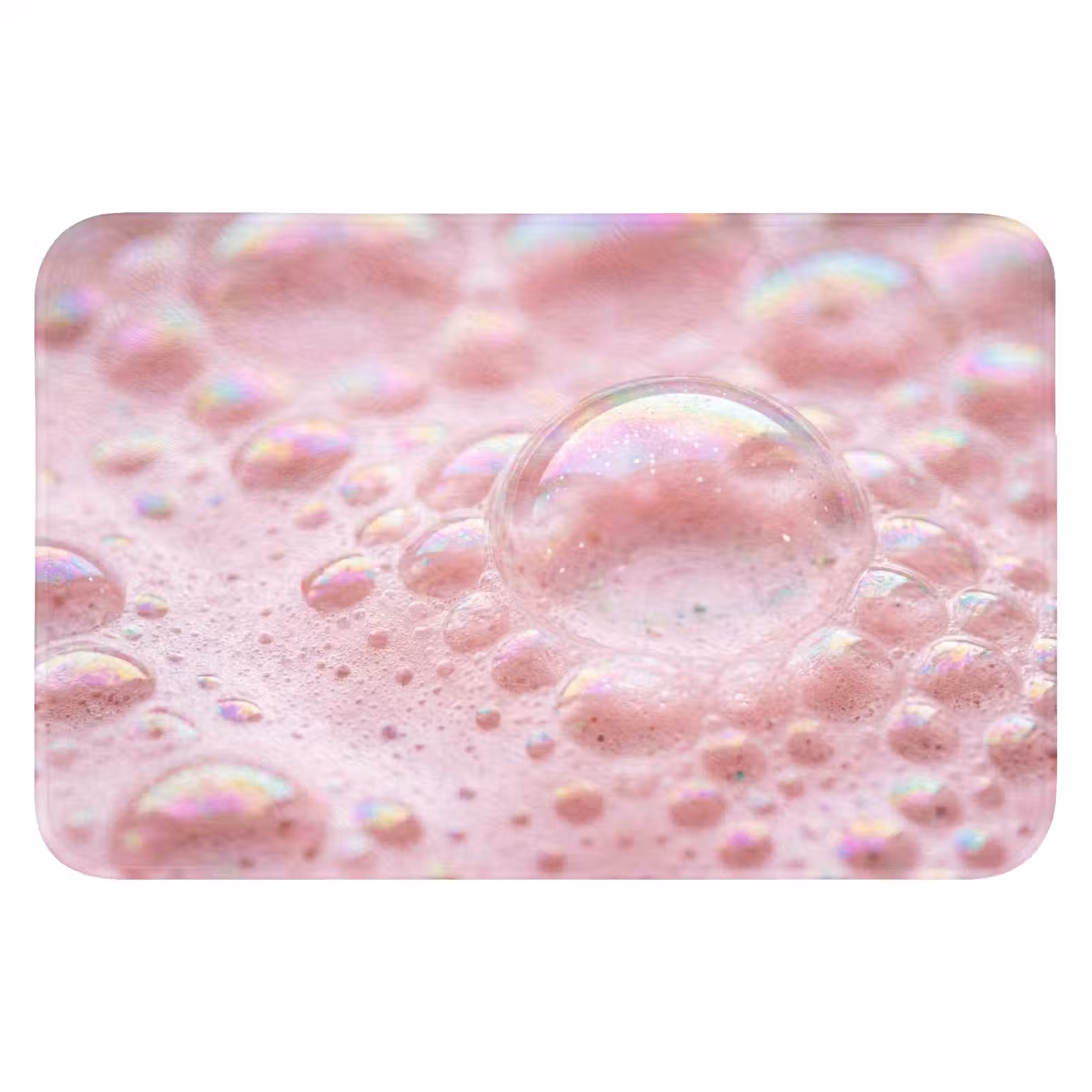 WC Mat - Schuim - Structuur - Roze — 1