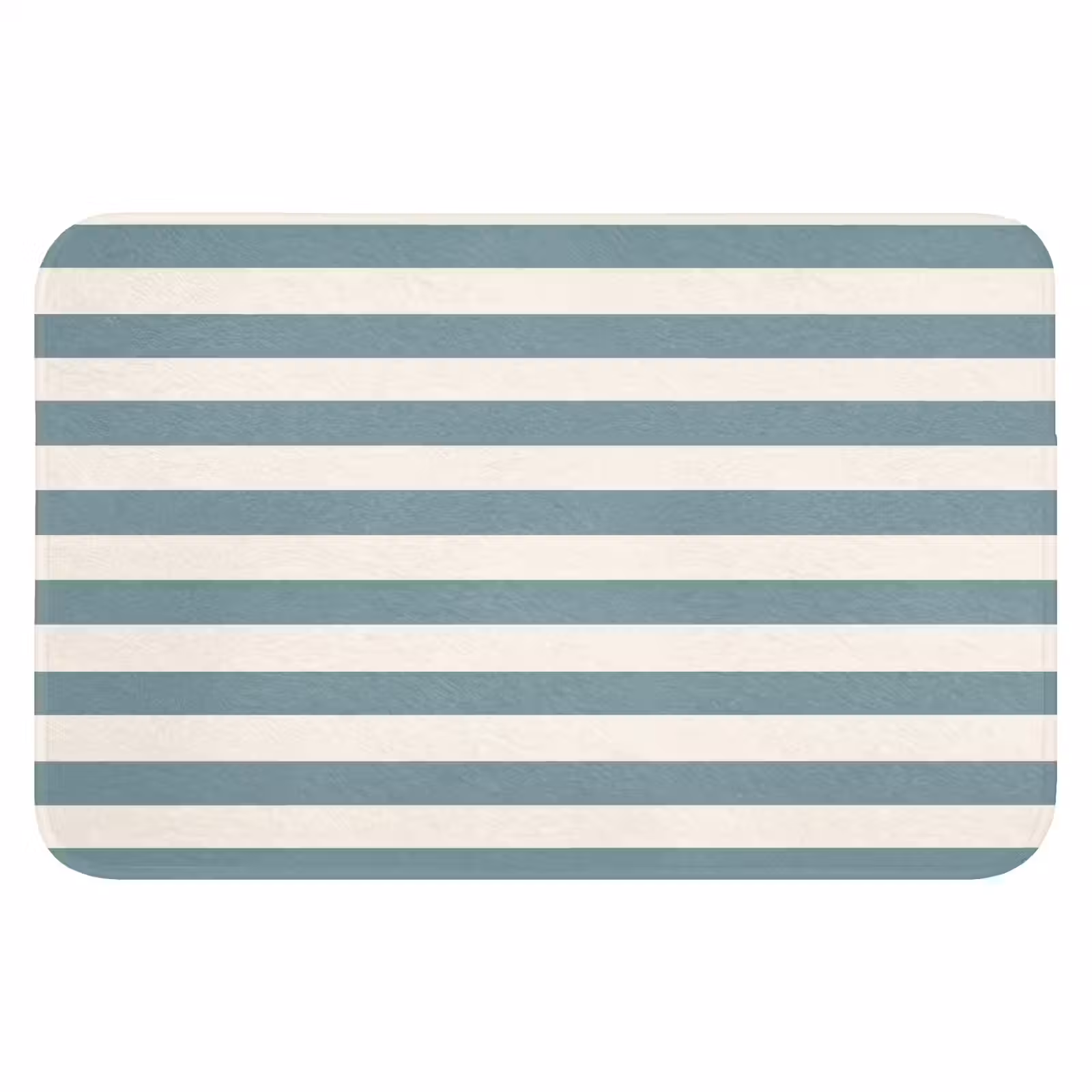 WC Mat - Strepen - Modern - Blauw — 1