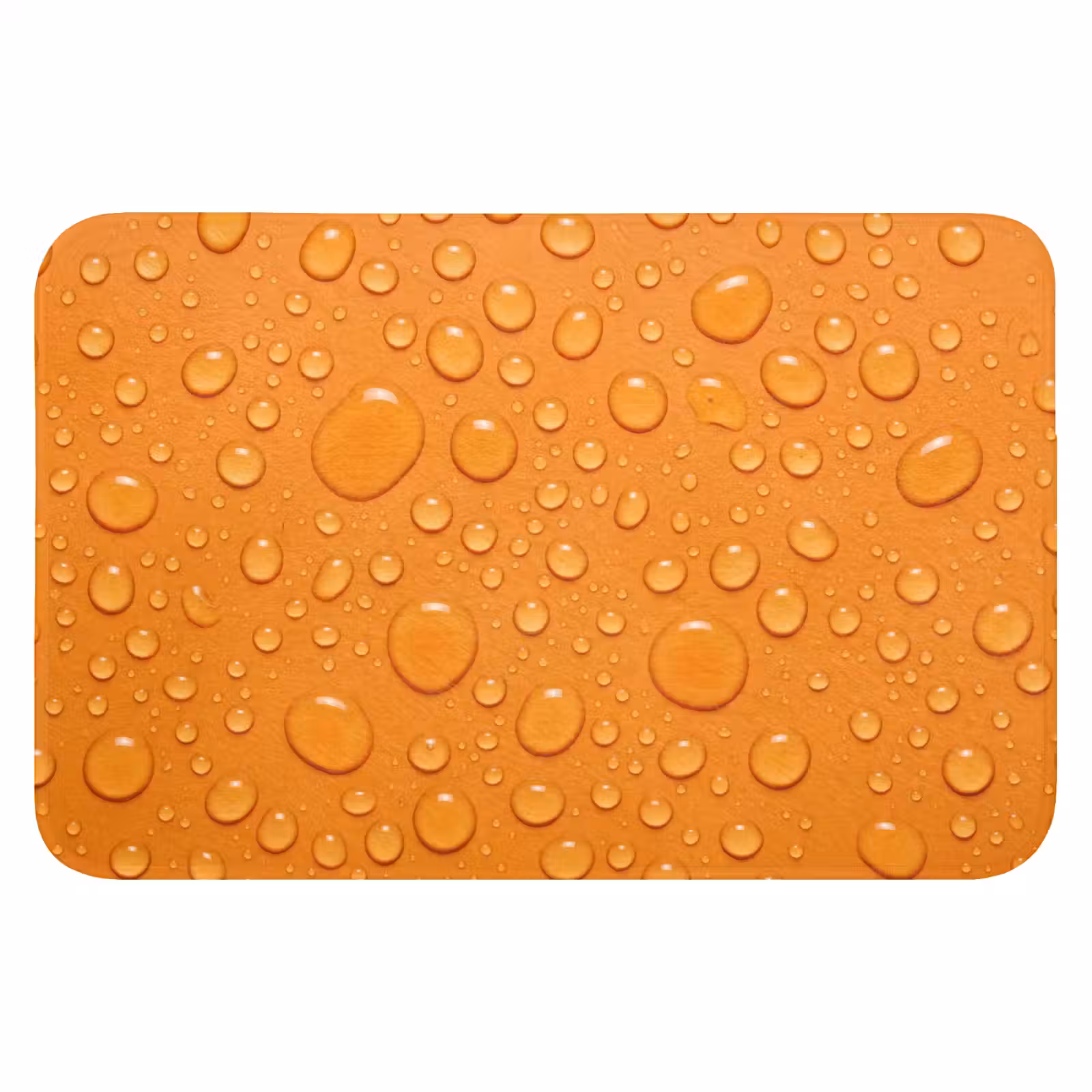 WC Mat - Water - Druppels - Oranje — 1