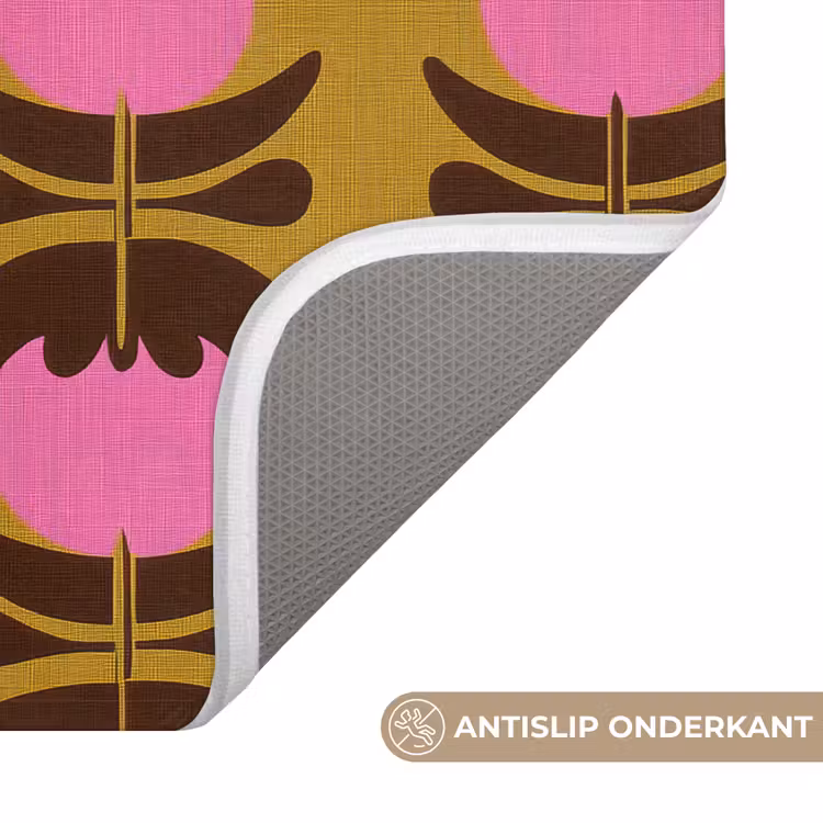 WC Mat - Abstract - Bloemen - Roze — 3