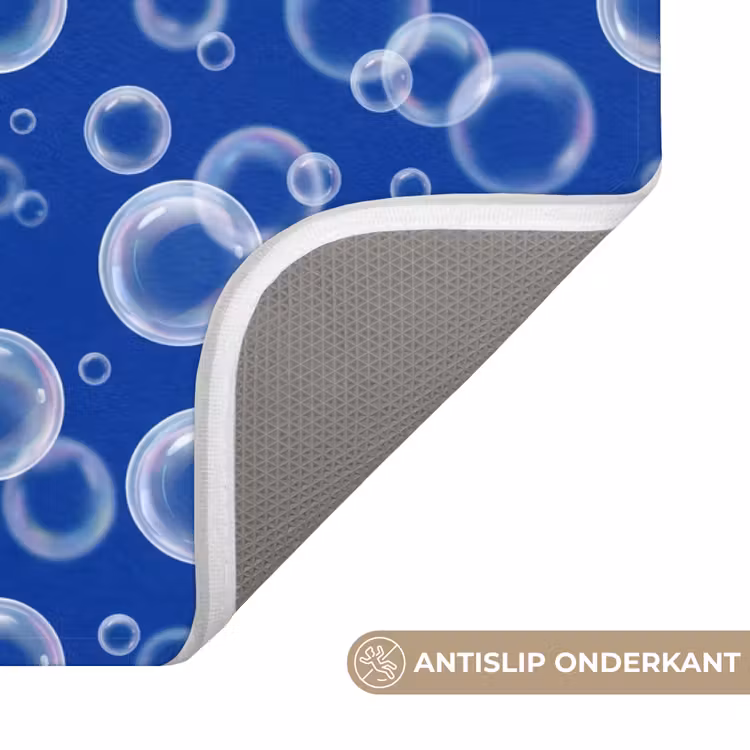WC Mat - Bubbels - Patroon - Blauw — 3