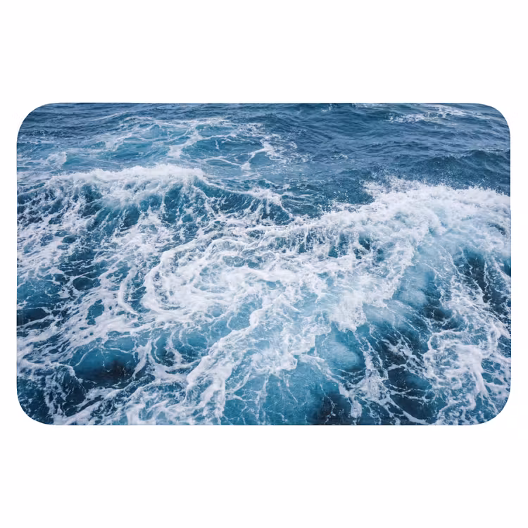 WC Mat - Golven - Oceaan - Blauw — 1
