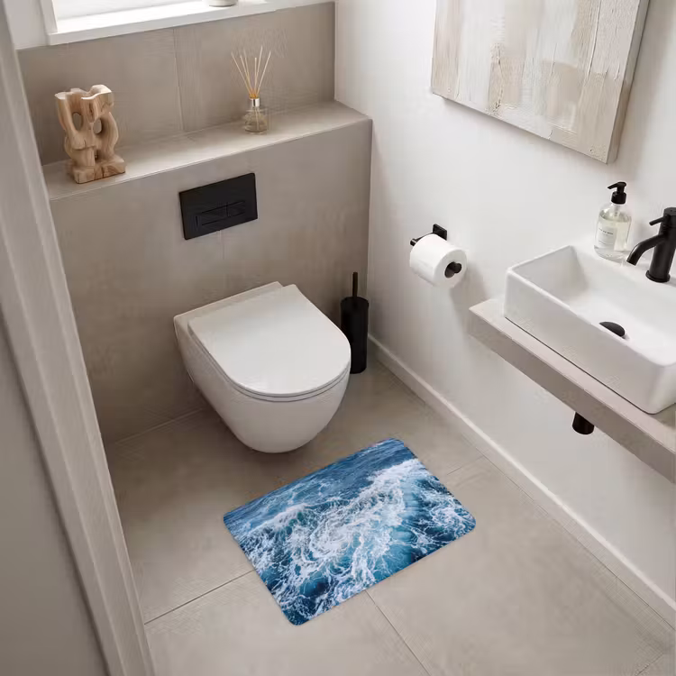 WC Mat - Golven - Oceaan - Blauw — 6