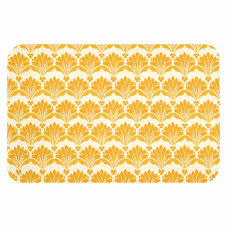 WC Mat - Patroon - Motief - Geel — 1