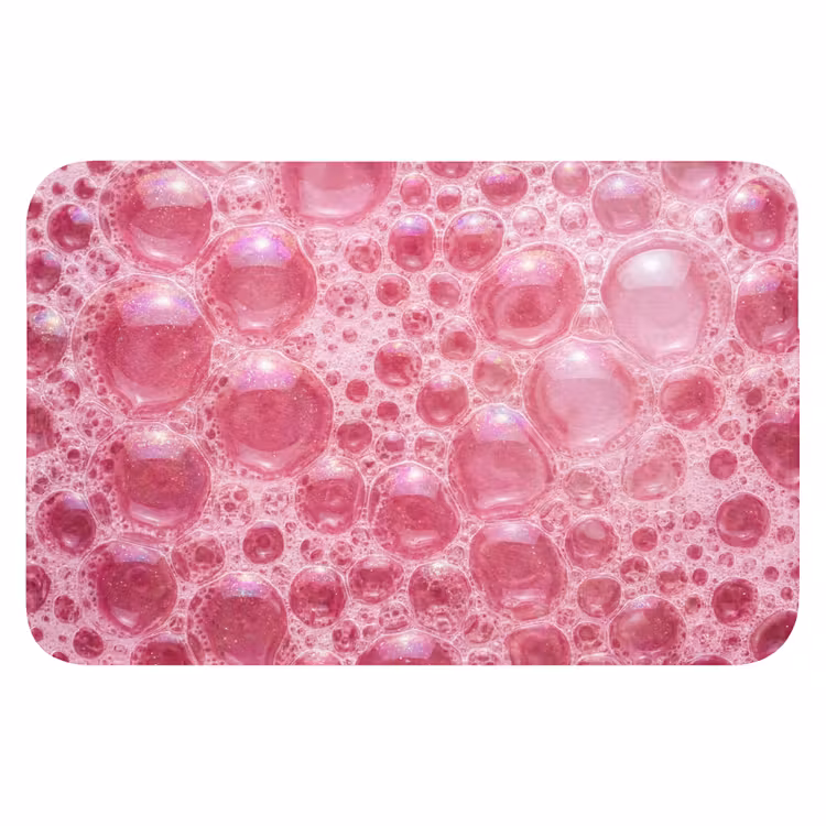 WC Mat - Roze - Schuim - Bubbels — 1