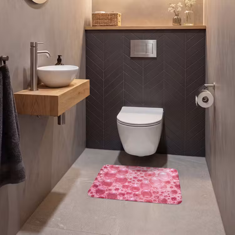 WC Mat - Roze - Schuim - Bubbels — 2