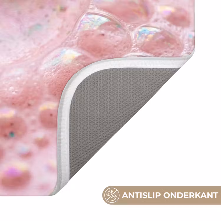 WC Mat - Schuim - Structuur - Roze — 3
