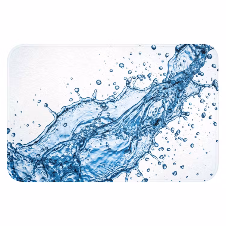 WC Mat - Spash - Water - Blauw — 1