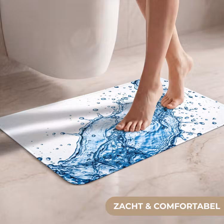 WC Mat - Spash - Water - Blauw — 7