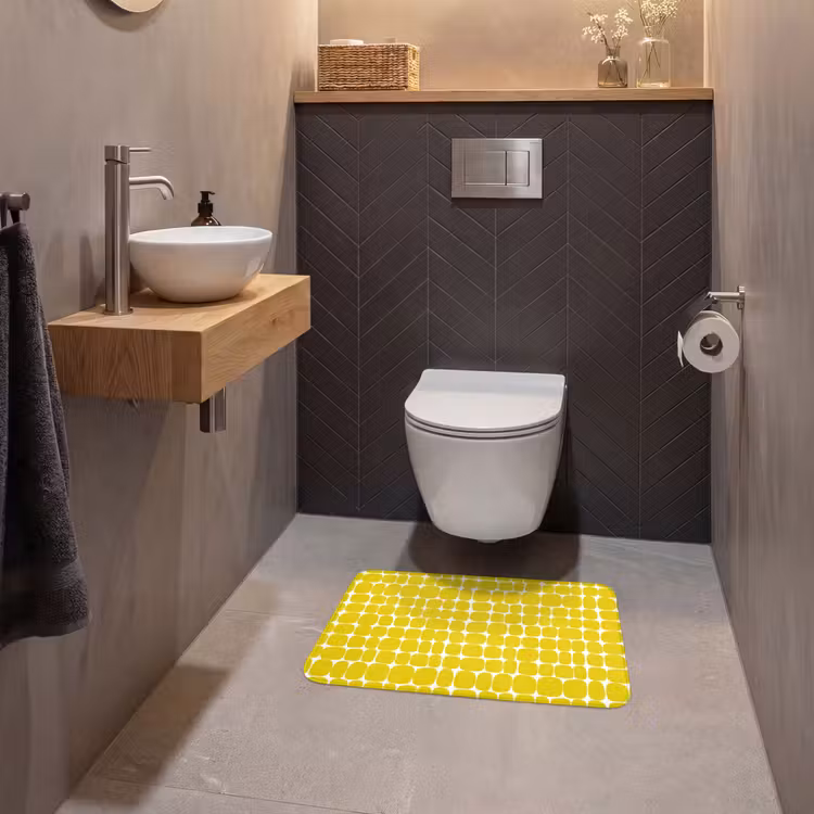 WC Mat - Stippen - Modern - Geel — 2