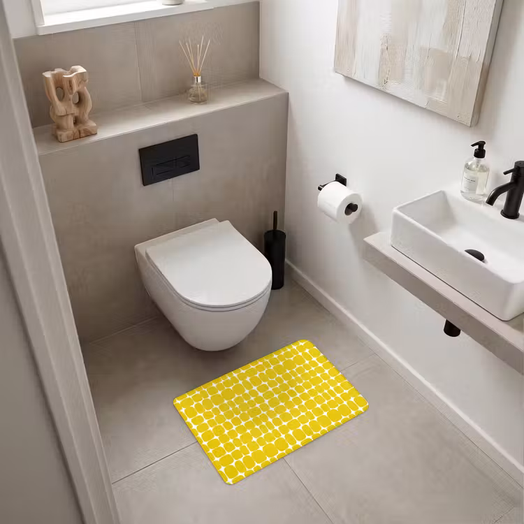 WC Mat - Stippen - Modern - Geel — 6